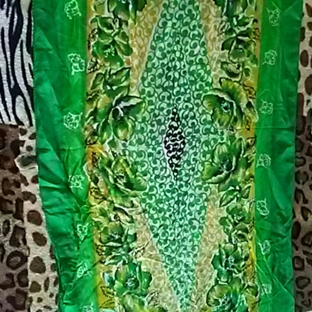 Rayo vintage 1960s print silk scarf